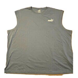 PUMA Men's Essentials Sleeveless Tee 3XL Tall Zen Blue